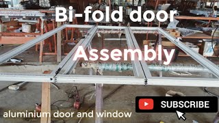 Aluminium Door and Window How to Bifold door set up  Cutting and Assembly Part 01 [upl. by Jerome549]