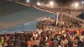 Indianapolis stage collapse compiled raw footage w State Fire radio audio [upl. by Harehs]