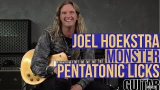 Monster Pentatonic Licks With Joel Hoekstra [upl. by Nylassej278]