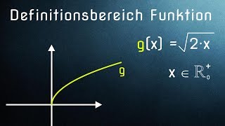 Maximalen Definitionsbereich einer Funktion bestimmen [upl. by Inavoig]