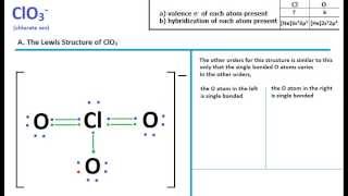 ClO3 Lewis Structure  Molecular Geometry [upl. by Rowell]