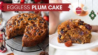 EGGLESS CHRISTMAS PLUM CAKE NO RUM NO EGGS FRUIT CAKE RECIPE FOR CHRISTMAS  FRUIT AND NUT CAKE [upl. by Persson]