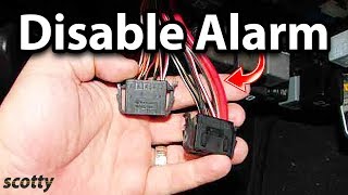 How to Disable Car Alarm [upl. by Ybeloc]