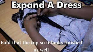 How To Make A Dress Bigger At The Bust Without Seam Allowance  Resizing A Dress [upl. by Florrie]