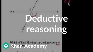 CA Geometry Deductive reasoning  Worked examples  Geometry  Khan Academy [upl. by Salli]