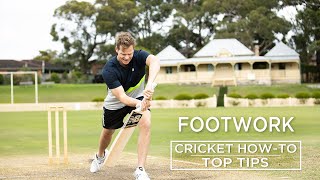 Footwork  Top Tips  Cricket HowTo  Steve Smith Cricket Academy [upl. by Sirkin891]