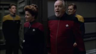 Captain Janeway first time on the USS Voyager [upl. by Cardie]