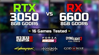 RX 6600 vs RTX 3050  16 Games Tested [upl. by Demakis]