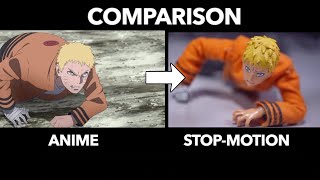 ANIME vs STOPMOTION Jigen vs Naruto and Sasuke COMPARISON [upl. by Gilbye343]