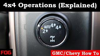 GMCChevy 4x4 Operations Explained [upl. by Tandi858]