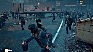 Days Gone  Zombies Horde Boss Fight Days Gone 2019 PS4 Pro [upl. by Elleuqar]