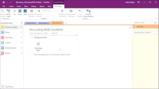 Quick Tip Microsoft OneNote Audio Recording [upl. by Ram]