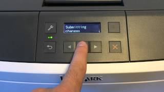 Lexmark MS410d  MS410dn Printer How to Set to Print on Labels [upl. by Bevin]