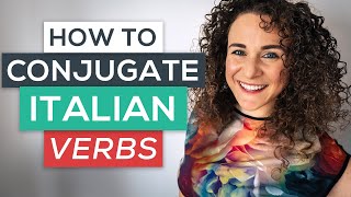 How to Conjugate Italian Verbs in 3 Steps 🇮🇹 FREE PDF Italian for Beginners [upl. by Sophie]