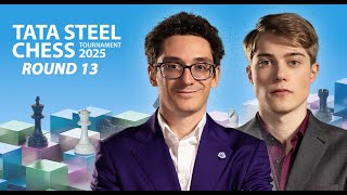 Caruana  Warmerdam  Round 13  Tata Steel Chess Tournament 2025 [upl. by Yesrod260]