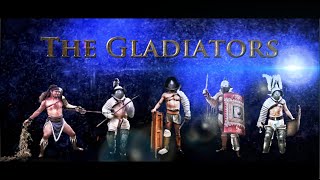 THE GLADIATORS  4 Live Ancient Roman Gladiator Combats Murmillo Thraex Secutor Retiario [upl. by Drofiar283]