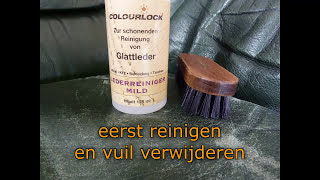 Meubeleer verven met Colourlock leerverf Top resultaat [upl. by Llirred]