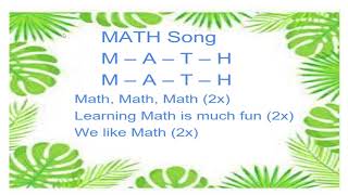 MATH SONG FOR KIDS [upl. by Atikahc227]