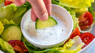 Easy Homemade Ranch Dressing Recipe [upl. by Seys]