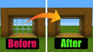 How to get clear glass in Minecraft Works with any java version [upl. by Elakram]