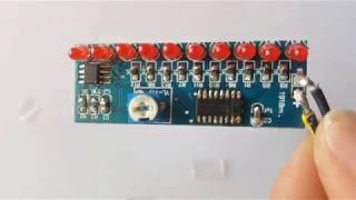 DIY NE555CD4017 Running LED Flow LED Light Electronic Production DIY Kit Suite [upl. by Zaneski337]