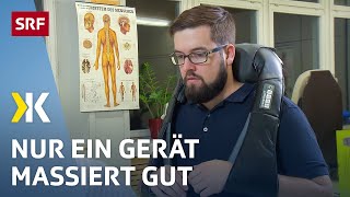 Massagegerät im Test Nur ein Gerät überzeugt  2019  Kassensturz  SRF [upl. by Ayela]