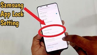 Samsung S20A50sA30sM31 App Lock Setting  Use Secure Folder Lock [upl. by Lebam244]