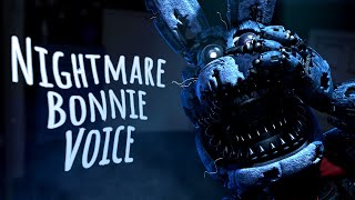 Nightmare Bonnie FNAF Voice Animated [upl. by Ettelra212]