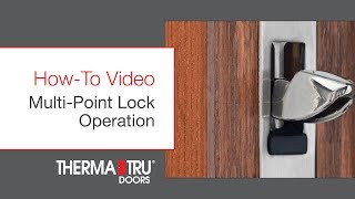 HowTo Operate MultiPoint Lock [upl. by Ibrik]