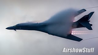 Vaporfest B1 Twilight Afterburner Flybys  EAA AirVenture Oshkosh 2017 [upl. by Nudnarb]