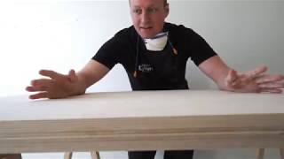 DIY  Stort stabilt skrivbord i plywood [upl. by Girand306]