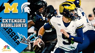 Michigan vs Michigan State  EXTENDED HIGHLIGHTS  10212023  NBC Sports [upl. by Nnaeirrac]