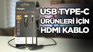 USB TypeC cihazlarınız için HDMI kablo  Spigen Essential C20CH [upl. by Wira]