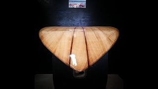 Wooden surfboard Build [upl. by Bonine740]