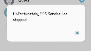 How to fix ims service has stopped samsung j2 j3 j5 j6 j7 [upl. by Nnaed]