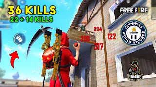 World Record 36 Kills in Duo vs Squad Must Watch Gameplay  Garena Free Fire [upl. by Godbeare173]