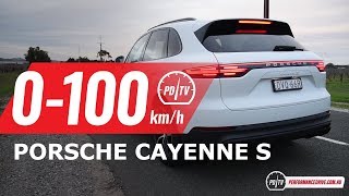 2018 Porsche Cayenne S 29TT V6 0100kmh amp engine sound short edit [upl. by Glenda]