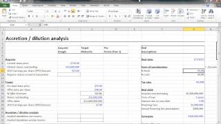 Financial Modeling Quick Lesson Accretion  Dilution  Part 1 [upl. by Brigette952]