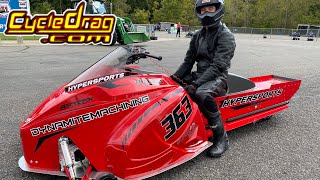 700HP TURBO Snowmobiles Race on Asphalt [upl. by Oswell416]