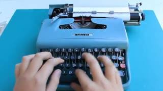 Typewriting  1963 Olivetti Lettera 22 typewriter [upl. by Nairda]