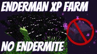 Ender Ender Farm XP Farm Tutorial NO ENDERMITE NEEDED Minecraft Endermen Farm 1144 amp 115 EASY [upl. by Sitelc171]