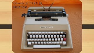 Olivetti Lettera 35 Typewriter [upl. by Nimsaj]