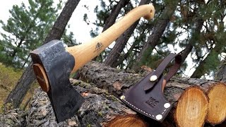 Gransfors Bruk Small Forest Axe  Review  Sheath [upl. by Ynnoj395]