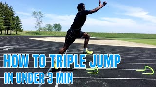 How to Triple Jump  Simple Drills for Learning Triple Jump [upl. by Nnaeiram]