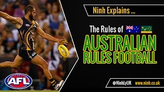 The Rules of Australian Aussie Rules Football  EXPLAINED [upl. by Nysila]