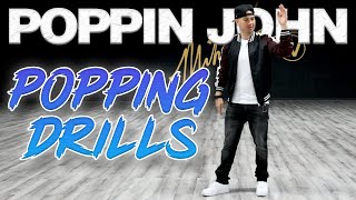 Popping Drills Dance Moves Tutorials Poppin John  MihranTV MIHRANKSTUDIOS [upl. by Eeliah]