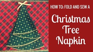 How To Fold a Christmas Tree Napkin [upl. by Boulanger691]