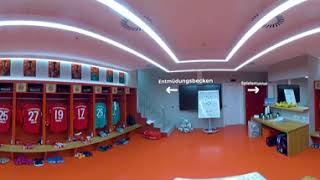 Allianz Arena in 360°  Players cabin [upl. by Lindon]