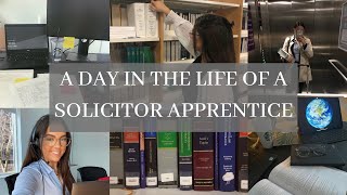 A DAY IN THE LIFE OF A SOLICITOR APPRENTICE  My Legal Career [upl. by Einnhoj]