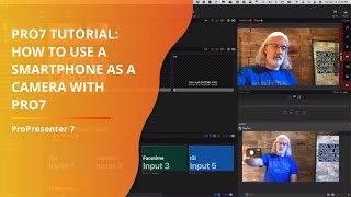 ProPresenter 7 Tutorial How to add a smartphone as a camera over NDI [upl. by Tedie]